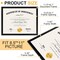 5 PACK Certificate Frames 8.5 x 11,Black Diploma Frame Document Frame with Clear Plexiglass,Picture Frames for Tabletop and Wall Display